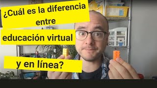 Diferencias entre educación a distancia virtual y en línea [upl. by Lleynad]