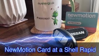 Using NewMotion RFID Card at Shell Rapid Chargers [upl. by Nyraa]