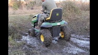 How to Put Mud Tires on your Mower [upl. by Corley36]