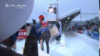 Natalie Geisenberger  RodelWeltcup in Oberhof 16012016 [upl. by Nagol]