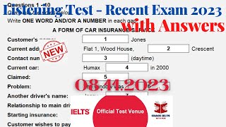 IELTS Listening Actual Test 2023 with Answers  08112023 [upl. by Ellicul]