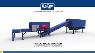 ReTec Baleopener opening SRF bales [upl. by Nuahsak]