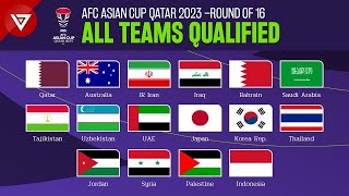 🔴 COMPLETED All 16 Teams Qualified Round of 16 AFC Asian Cup Qatar 2023 [upl. by Macgregor]