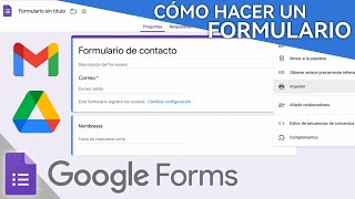 ¿Como HACER un FORMULARIO de GOOGLE FORMS✨💻📑 2024 [upl. by Nnyliram825]