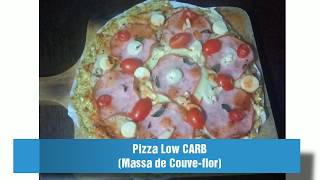 PIZZA LOW CARB  MASSA DE COUVEFLOR [upl. by Kaila]