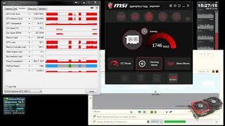 MSI GTX 1050 TI GAMING X 4GB FURMARK BENCHMARK TEST  GAMING vs OC MODE [upl. by Pickens993]