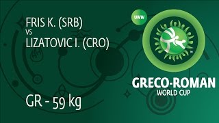 Round 1 GR  59 kg K FRIS SRB df I LIZATOVIC CRO 21 [upl. by Ojybbob]