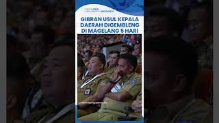 Wapres Gibran Usul Kepala Daerah Digembleng 5 Hari di Akmil Magelang Penting Ini Biar Satu Visi [upl. by Adnirol781]