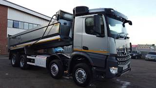 MERCEDES AROCS 3240 EU6 STEEL TIPPER 2015 KX15 YTZ [upl. by Haff955]