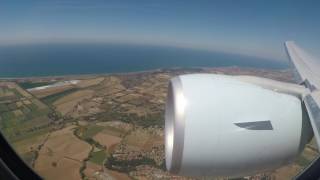 Air Canada 777300ER landing in Rome [upl. by Ahsauqal]