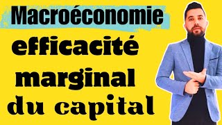 Efficacité marginale du capital [upl. by Akcirahs881]