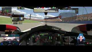 iracing  Dallara IR18  Auto Club Speedway P2 [upl. by Byram641]