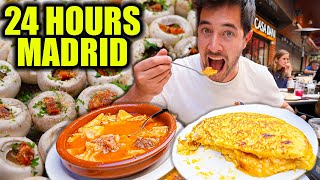 24 Hours of Spanish Food in Madrid 🇪🇸 STREET FOOD to SEAFOOD in Spains Foodie Capital [upl. by Shermie]