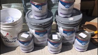 Full exterior repaint using the Krause and Becker airless paint sprayer amp PPG Permacrete [upl. by Uella]