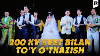 Million jamoasi  200 kv svet bilan toy otkazish [upl. by Korey]