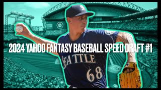 2024 Yahoo Fantasy Baseball Pro League Draft 1 Kirby Fully Loaded [upl. by Cchaddie]