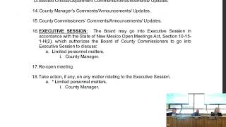 Eddy County Commission Meeting 11 19 24 Part 2 [upl. by Niarbo487]