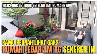 Rumah kecil Lebar 4 meter Low Budget Bisa Seperti Ini viral rumahminimalis [upl. by Carmine416]