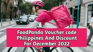 Foodpanda philippines voucher code in december 2022  foodpanda promo codes free delivery deals [upl. by Iseabal]