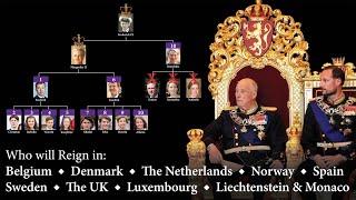 Successions of the 10 Modern European Monarchies [upl. by Annohs238]