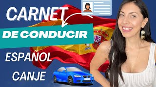 Cómo sacar el CARNET de CONDUCIR en ESPAÑA  Canje 🇪🇸🚘 [upl. by Ynnhoj348]