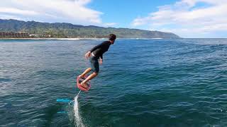 Hydrofoil Surf Heaven in Hawaii [upl. by Fauver827]