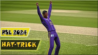 Akeal Hosein PSL 2024 HatTrick  Cricket 24  Real Commentary  BroDow Gaming BG [upl. by Bathelda]