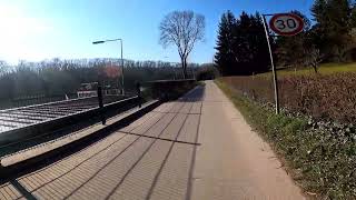 Cycling from Marbach am Neckar to Remseck Stuttgart Germany POV GoPro [upl. by Jarita]