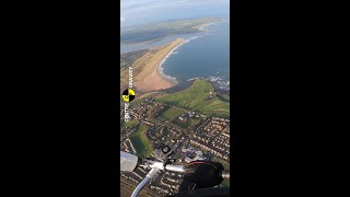 Dunbar Scotland  views from a microlight aviation pilot flying [upl. by Zzahc]