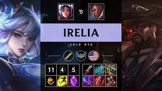 Irelia Mid vs Lucian Triple Kill Legendary  NA Challenger Patch 1417 [upl. by Philips]