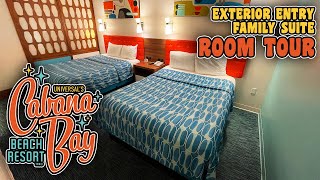 Exterior Entry Family Suite Room Tour  Universal’s Cabana Bay Beach Resort [upl. by Standice]