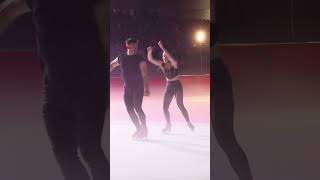 Ice Dancers turned Adagio Skaters Jasmine Tessari amp Marco Garavaglia Ghiaccio Spettacolo 2024 [upl. by Bohlin]