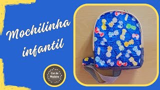 Como fazer uma mochila infantil de tecido [upl. by Ibed897]