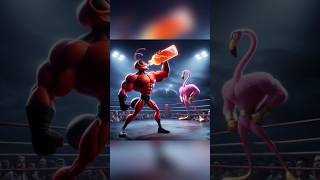 POWER OF ANT 😱😱  ant 🆚 flamingo  cat kitten cute cutecat cats catlover shorts [upl. by Aramoj]