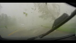 Close Range View of Tornado Doing Damage  WMIWX Live Storm Chasing 05072024  Portage MI [upl. by Pepita]