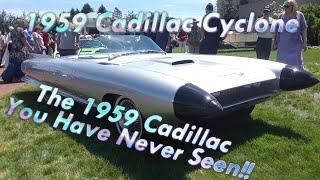 The 1959 Cadillac You Have Never Seen Cadillac Cyclone Motorama Show Car Close Up Look [upl. by Jarus]