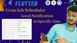 Flutter Cron Job Scheduler  Show local notification at specific time [upl. by Lerred]