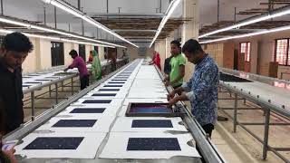 Silk Screen TShirts at RMG Factory in Dhaka [upl. by Ardnaxila]