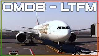 OMDB ✈ LTFM  PMDG B777300ER RealOps  MSFS Live [upl. by Kreitman350]