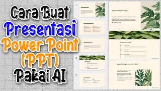 CEPAT amp PRAKTIS  Cara Membuat Presentasi Power Point PPT dengan Menggunakan AI [upl. by Chelsy686]