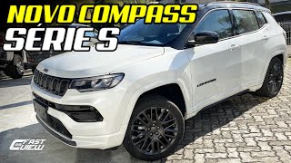 NOVO JEEP COMPASS SÉRIE S 2022 VERSÃO TOP DE LINHA DO SUV COM MOTOR 13 TURBO FLEX  Fast Car View [upl. by Arahset]