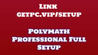 🔸Polymath Professional✅ HOW TO INSTALL 💻PCLAPTOP TUTORIAL 2024 no charge👀 [upl. by Aninahs577]