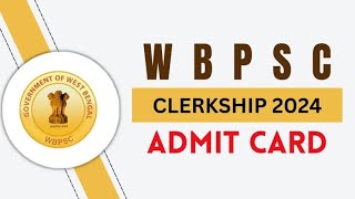 WBPSC Clerkship Admit Card Download 2024 psc admitcard exam westbengal wbpsc trending myvlog [upl. by Nim]