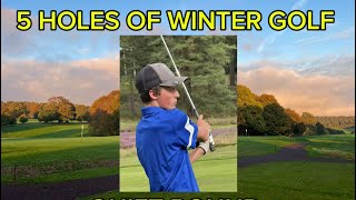 5 Holes Of Winter Golf From The Front Tees EP2 [upl. by Riaj]