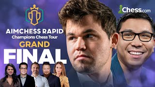 Watch Magnus Carlsen v Wesley So  Winner Takes Home 30000 Aimchess Rapid 2023 Grand Final [upl. by Yenahpets]