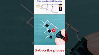 Non Contact AC Line Tester Circuitshorts diycircuit electronicsproject [upl. by Theo]