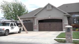 Wood grain garage door before and after [upl. by Krutz]