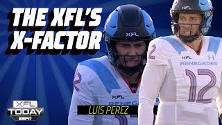 Luis Perez YouTubed how to play quarterback instead of pursuing professional bowling  XFL Today [upl. by Nylteak]