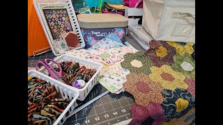 Week In Review  HmmWhat Can I Share Secret Projects plus Hand Piecing and more quilting [upl. by Pinebrook]