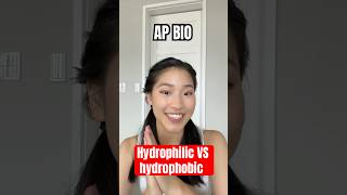 AP Bio Part 6 Hydrophilic VS Hydrophobic💧🚫 apbio biology apbiology fyp foryou [upl. by Prouty95]